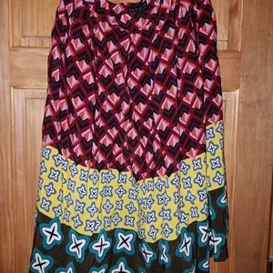 Mixed Print Eloquii Skirt